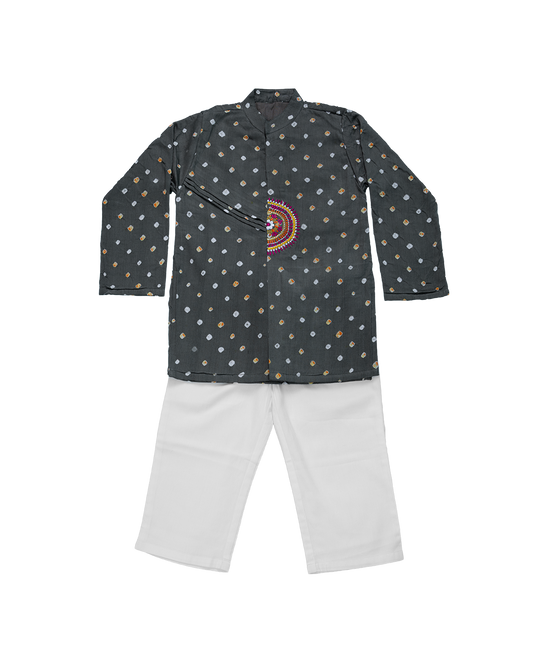 Mor- Mela Set – grey & off-white