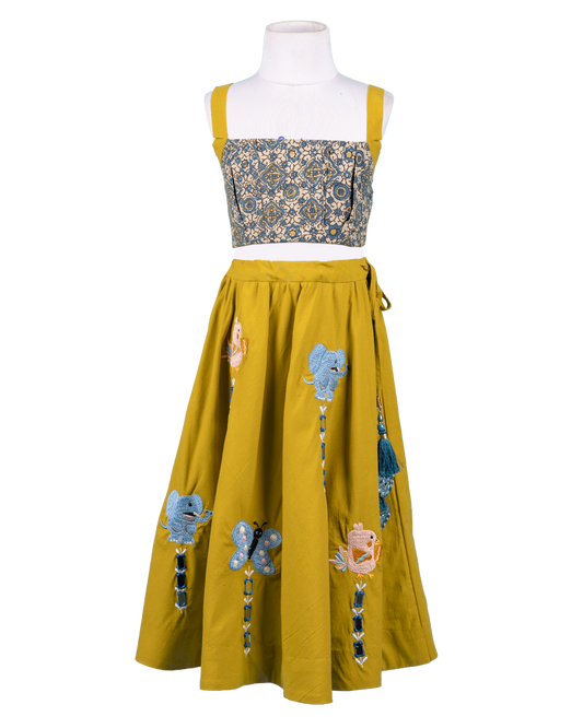 Jungle Jamboree Set – Ochre Yellow & Indigo