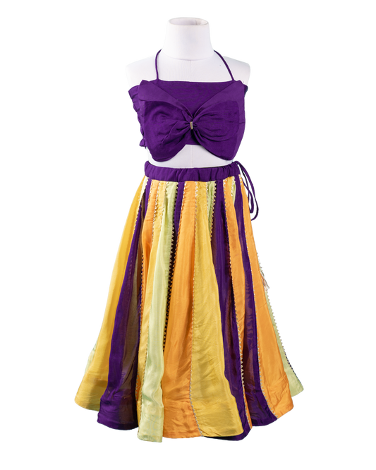 Girls Multicolor Lehenga Choli – Navratri & Festive Wear