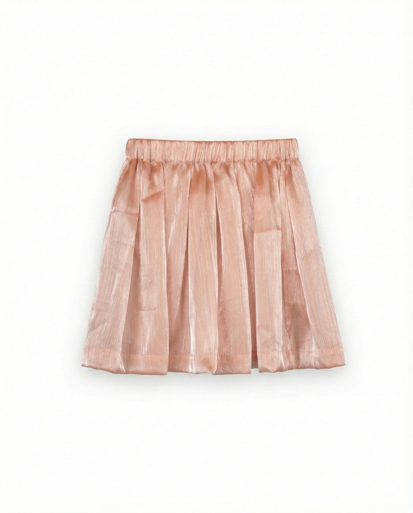 Eddie & Birdie Blush Organza Skirt & Linen Satin Shirt Set