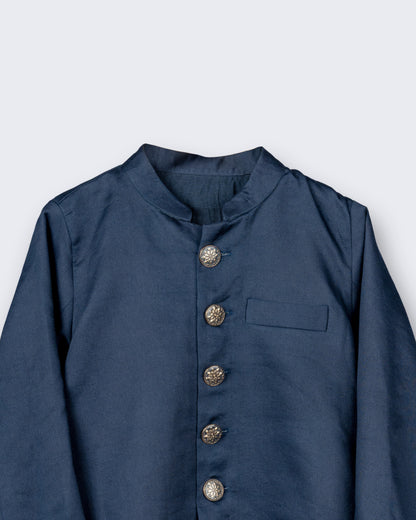 Navy/Midnight Blue Achkan Kurta Set