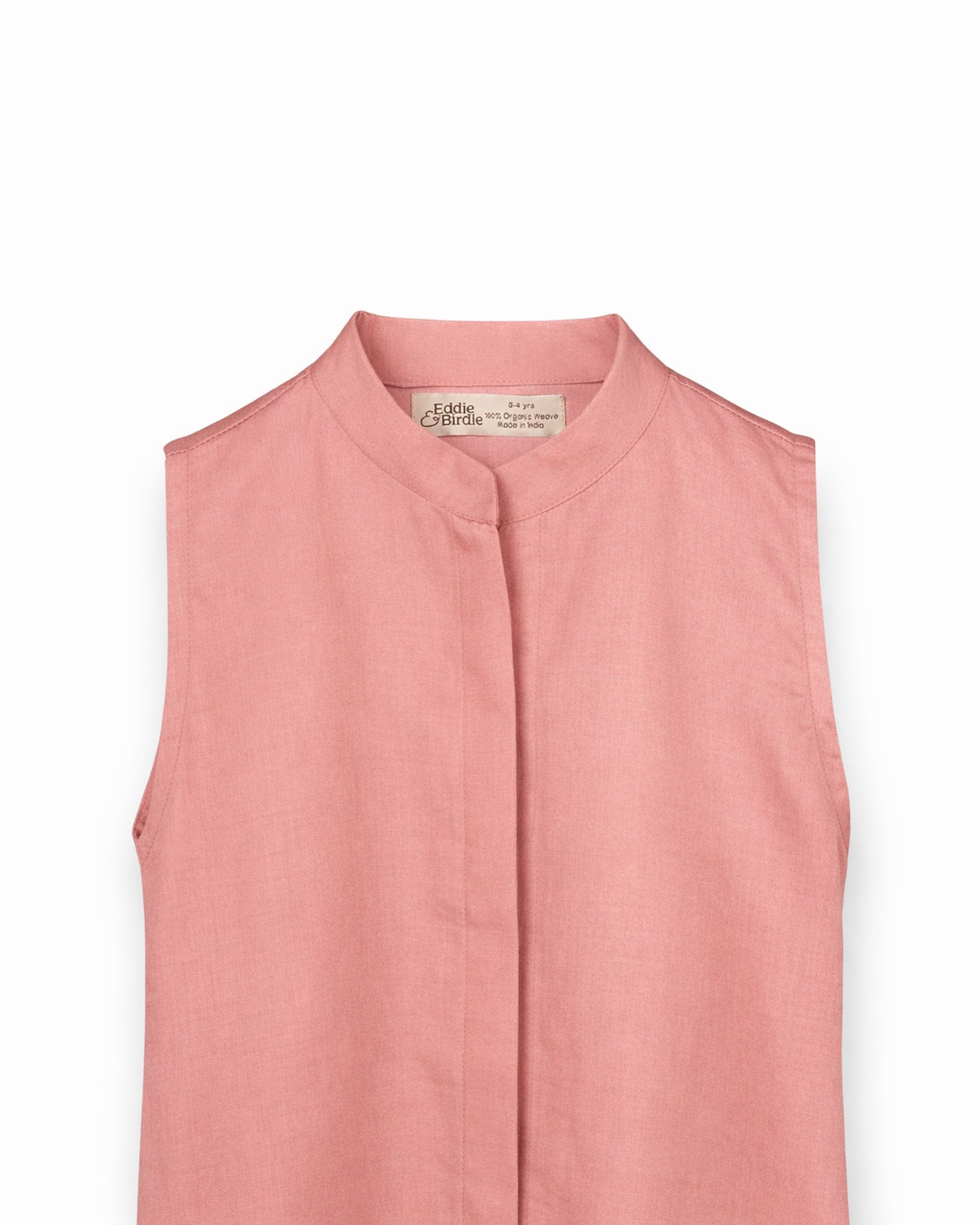 Eddie & Birdie Blush Organza Skirt & Linen Satin Shirt Set