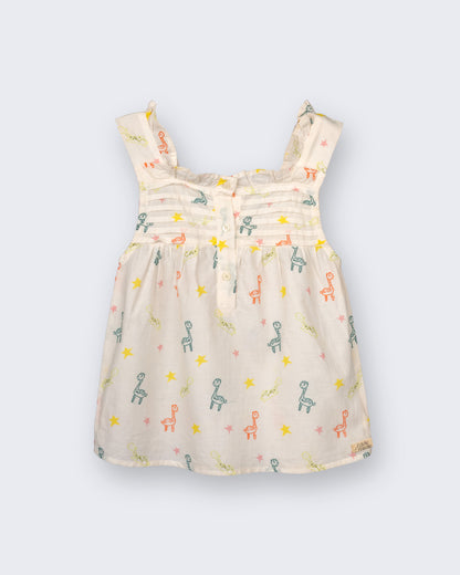 Eddie & Birdie Dino Dreams Muslin Lounge Set
