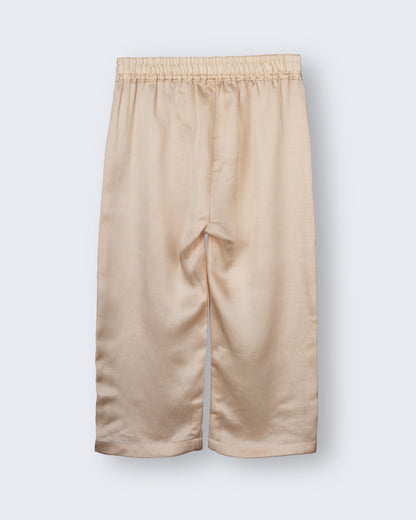 Eddie & Birdie Mustard Ombré Linen-Satin Kurta Set