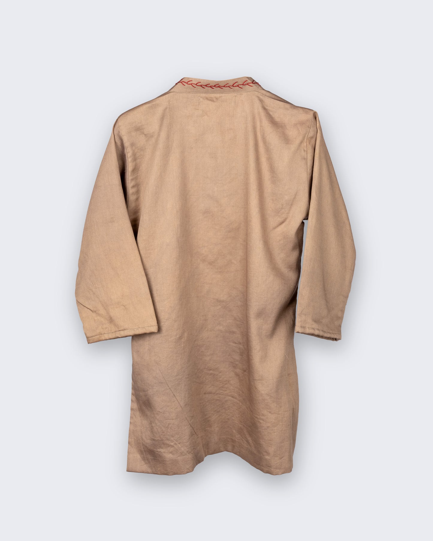 Eddie & Birdie Sand Beige Embroidered Kurta Set