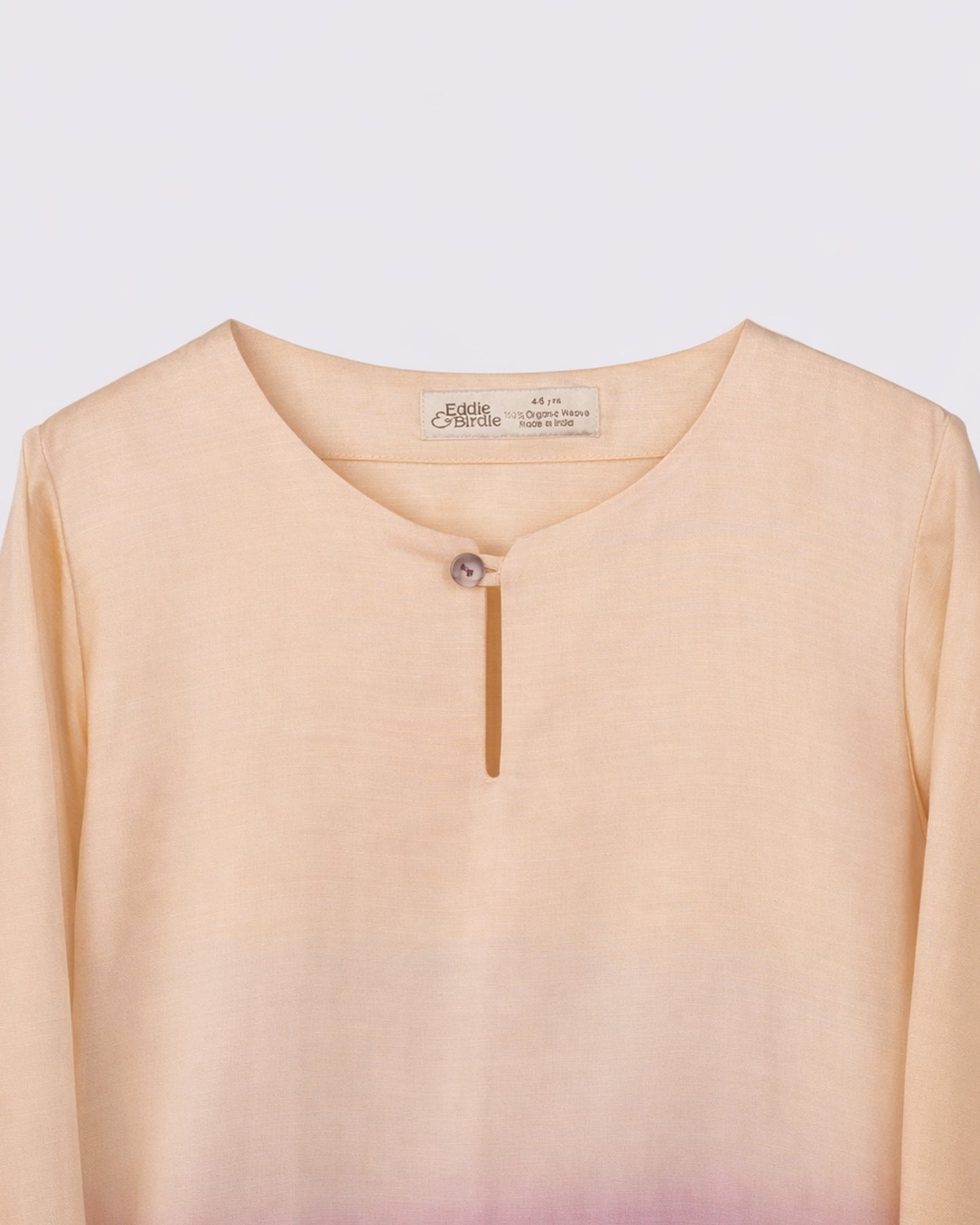 Eddie & Birdie Purple Ombre Linen-Satin Kurta Set