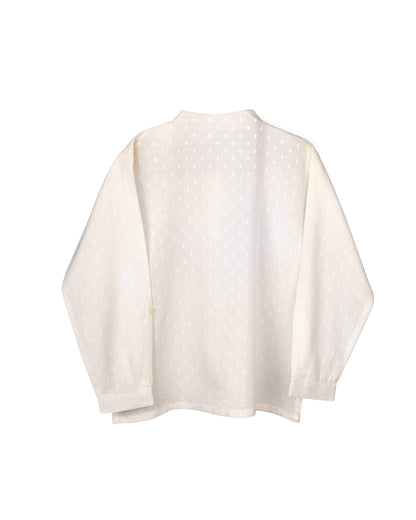 Eddie & Birdie Milky White Muslin Night Kurta Set