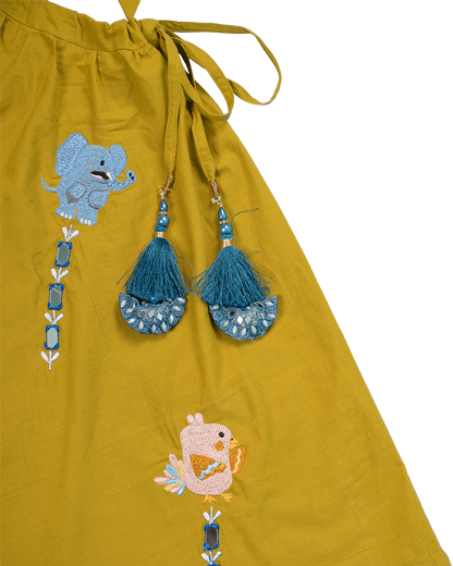Jungle Jamboree Set – Ochre Yellow & Indigo