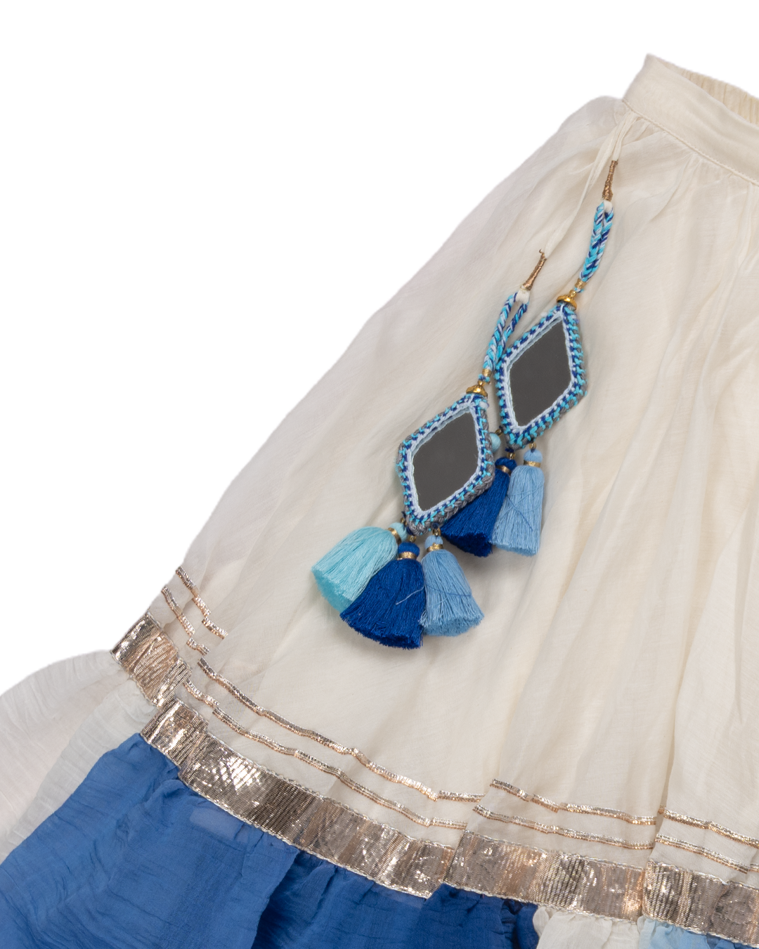 Blue & white lehenga choli - festive & Navratri wear
