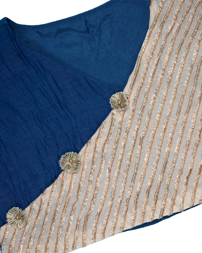 Blue & white lehenga choli - festive & Navratri wear