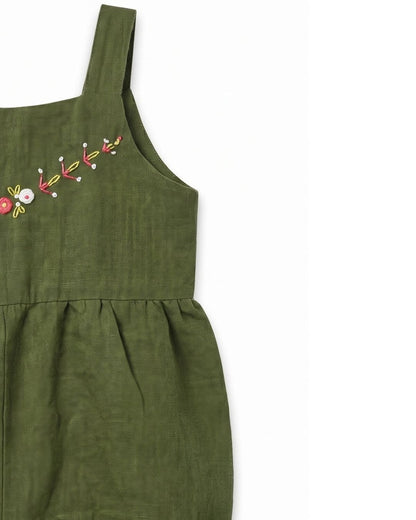 The Moss Linen Jumpsuit