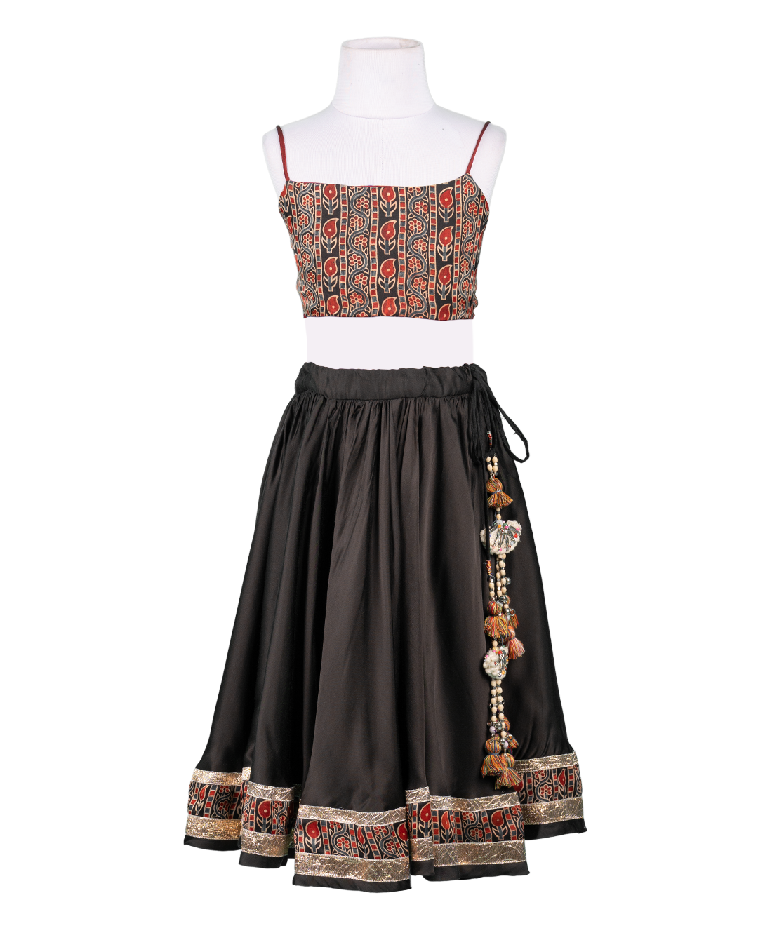 Tribal Noir Set – Black & Maroon