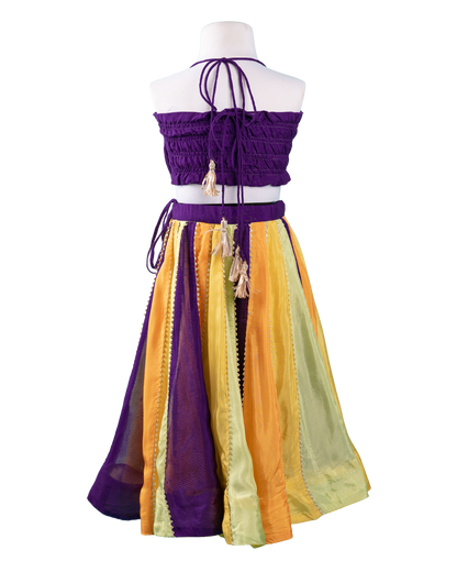 Girls Multicolor Lehenga Choli – Navratri & Festive Wear