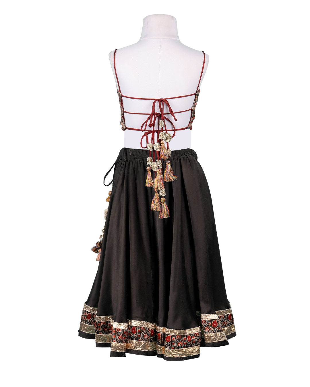Tribal Noir Set – Black & Maroon