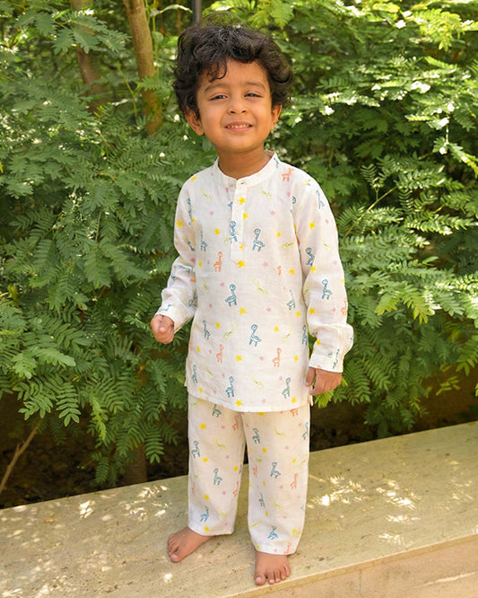 Eddie & Birdie Muslin Cotton Nightwear Set