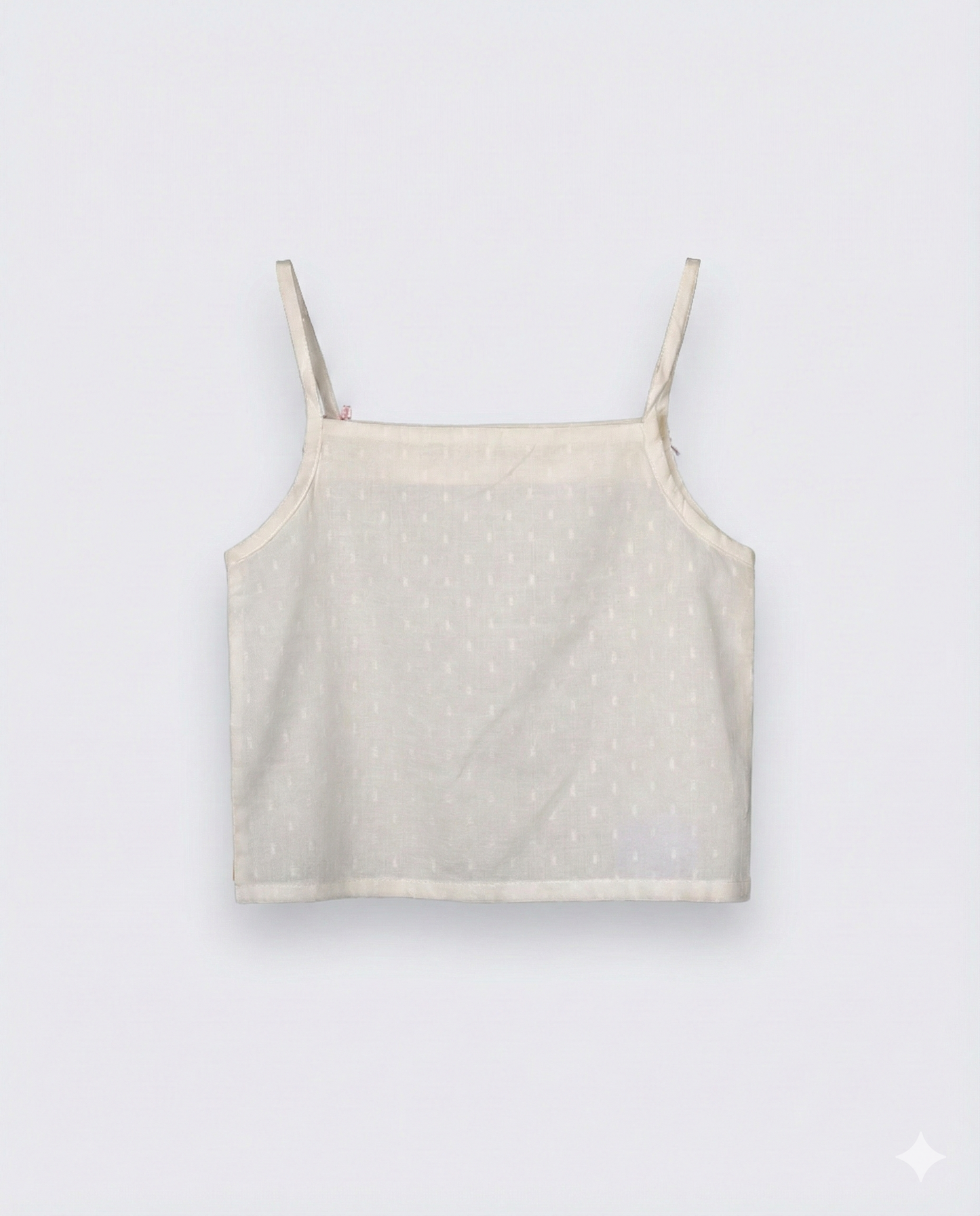 Eddie & Birdie Ivory Swiss-Dot Camisole & Lace Shorts Set