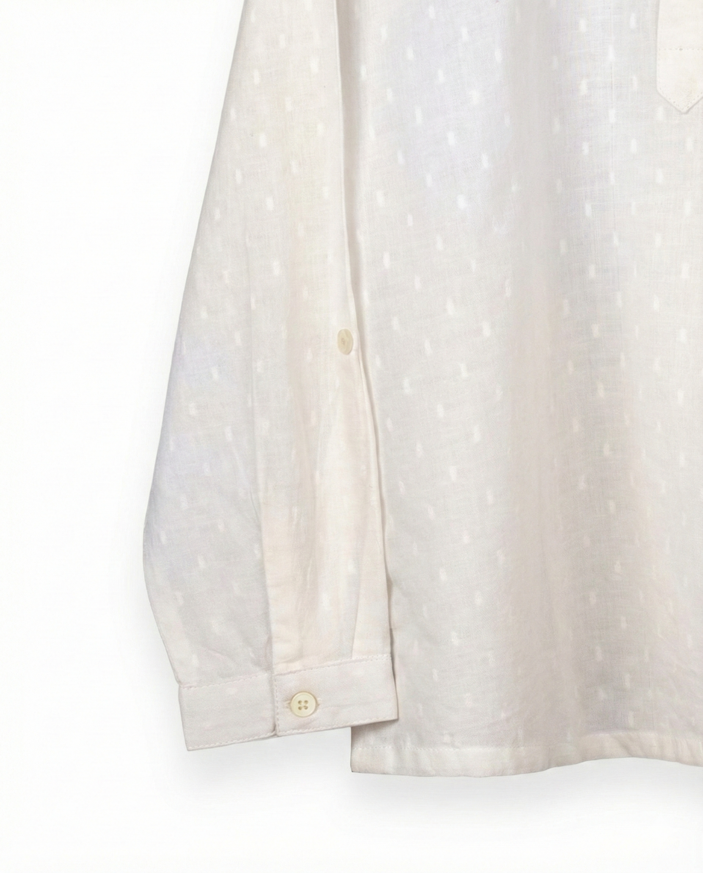 Eddie & Birdie Milky White Muslin Night Kurta Set