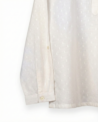 Eddie & Birdie Milky White Muslin Night Kurta Set