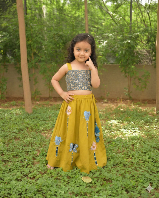 Jungle Jamboree Set – Ochre Yellow & Indigo