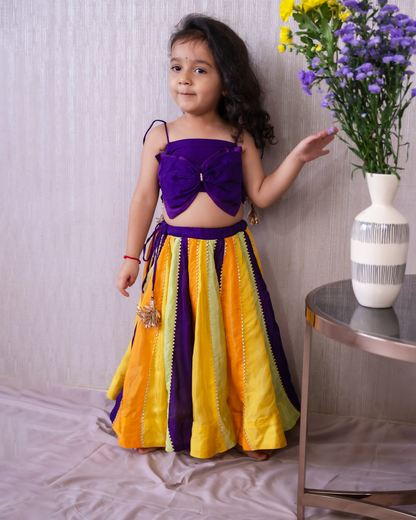Girls Multicolor Lehenga Choli – Navratri & Festive Wear